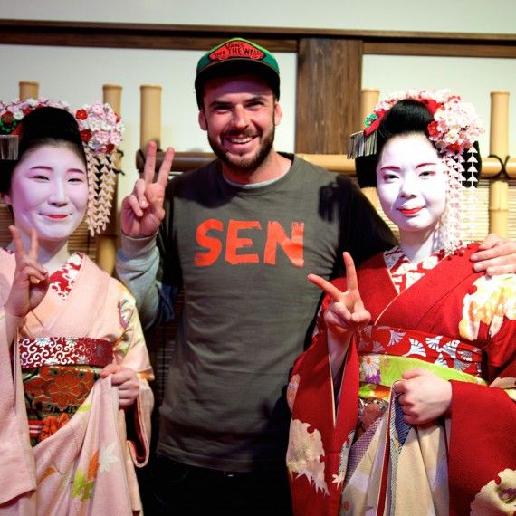 Hora Fuji v pozadí jezera Hakone